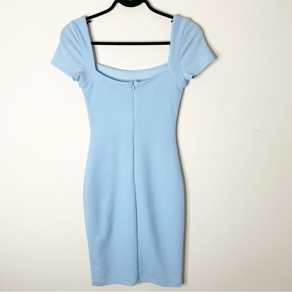 LULUS Photo Opportunist Midi Dress Powder Blue Bodycon Textured Size XS - Picture 6 of 16